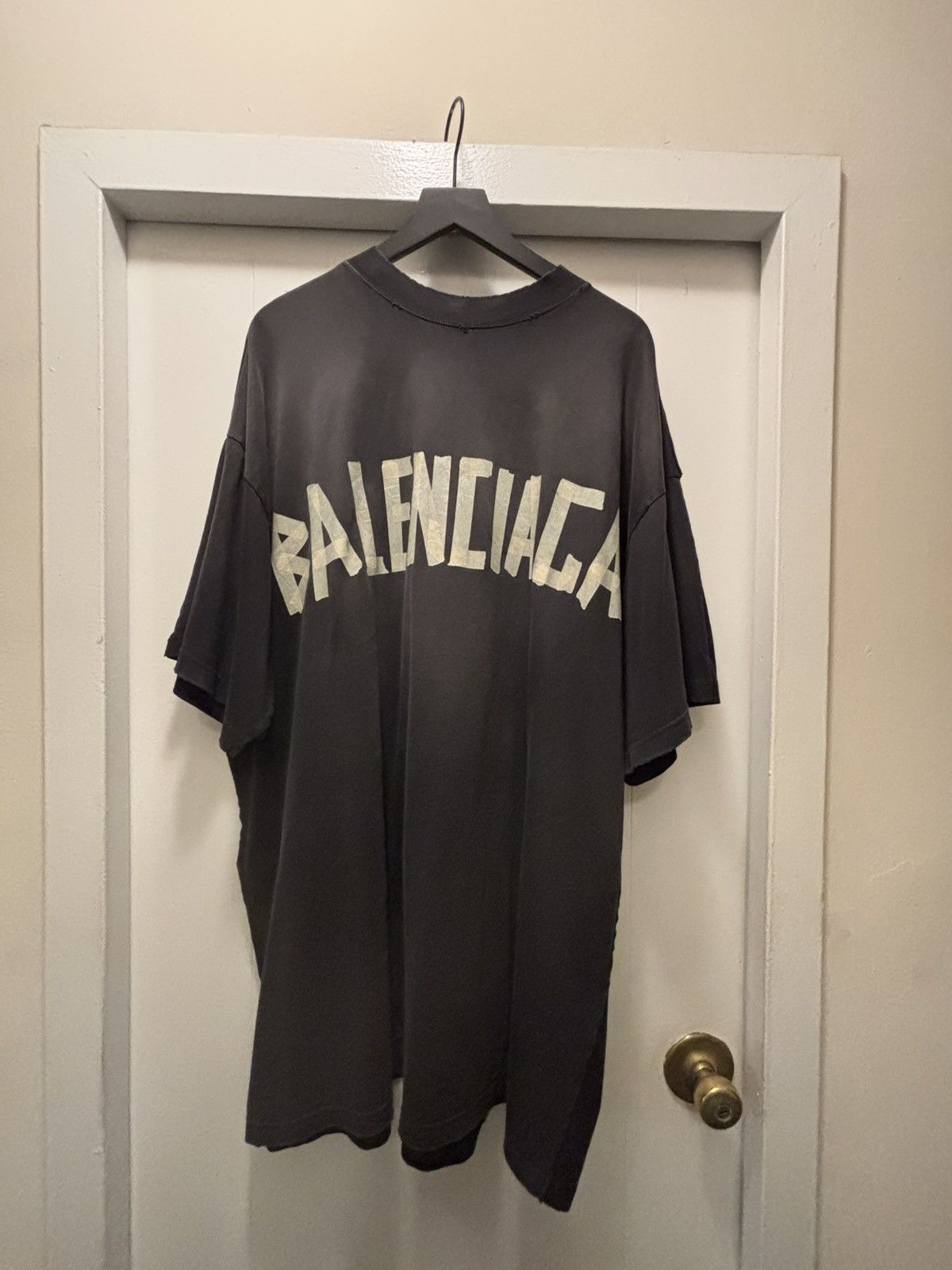 Balenciaga BALENCIAGA OVERSIZED HYBRID T-SHIRT Size US XXL / EU 58 / 5 - 1 Thumbnail
