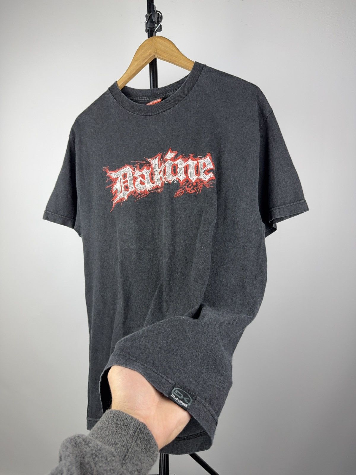 Dakine Vintage 90s Dakine Made in USA Graphic skateboard Faded Tee Size US L / EU 52-54 / 3 - 5 Thumbnail