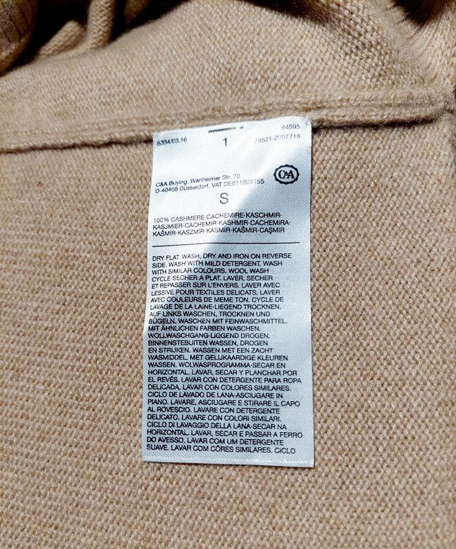 C&A 100% cashmere sweater jumper beige vintage comfortable Size S / US 4 / IT 40 - 9 Thumbnail