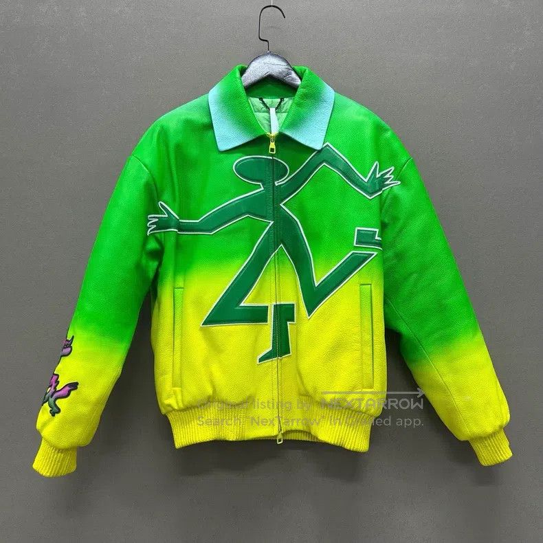 Louis Vuitton Louis Vuitton Fluorescent Green Shanhu Baseball jacket Size US S / EU 44-46 / 1 - 1 Thumbnail