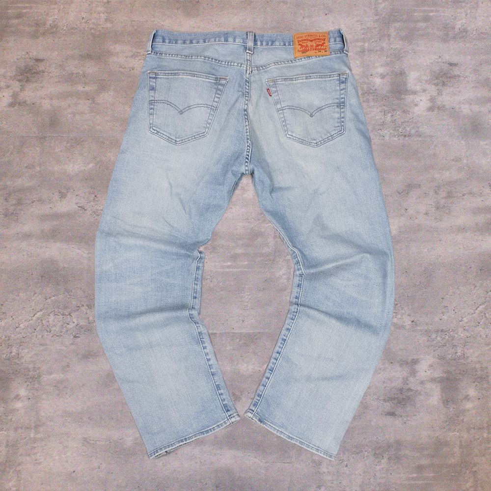 Levi's Levis 501 Straight Legged Distressed Midwash Denim Pant’s Size US 34 / EU 50 - 2 Thumbnail