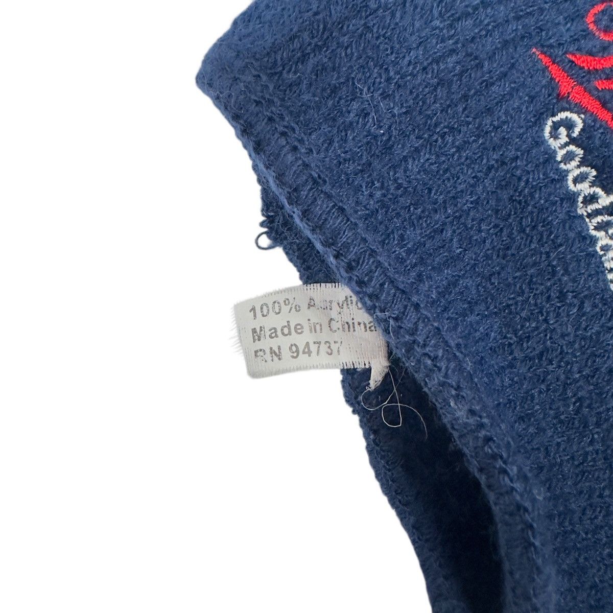 Vintage Miller Beer Good Call Fingerless Knit Gloves Navy Blue Size ONE SIZE - 4 Thumbnail