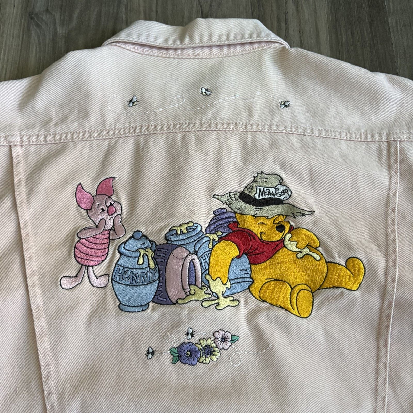 Disney × Vintage Vintage Disney Winnie The Pooh Denim Jacket Women's Size L Size L / US 10 / IT 46 - 7 Thumbnail