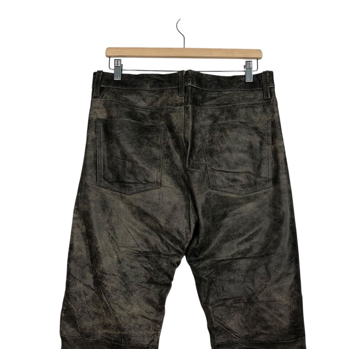 Japanese Brand 📌Vintage Biker Racing Leather Pants Dual Issey Miyake Size US 32 / EU 48 - 11 Thumbnail
