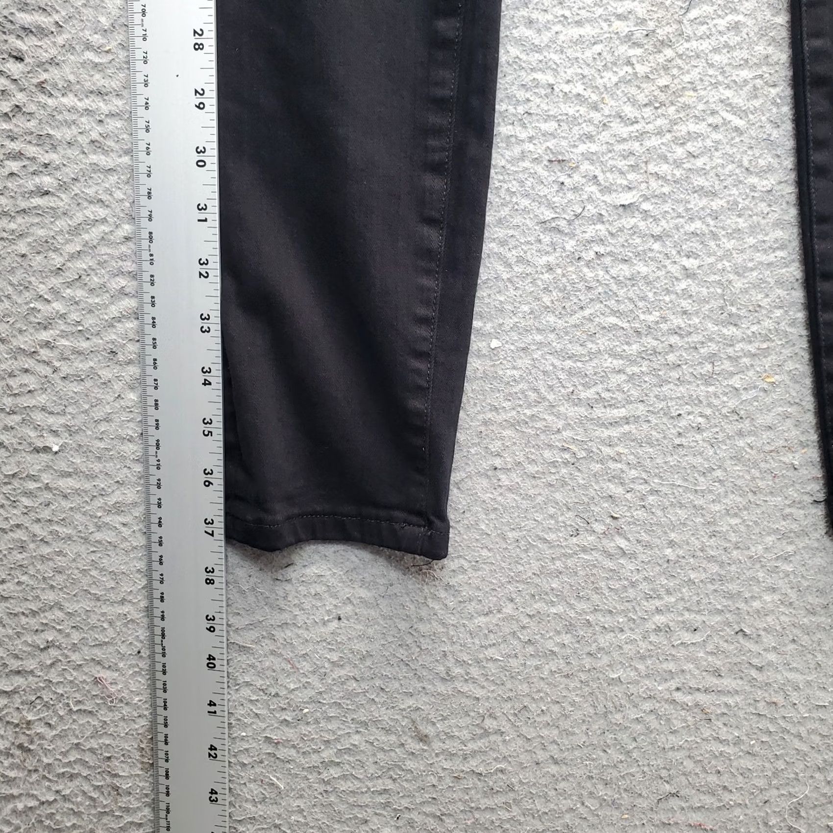 Frame FRAME Le Skinny de Jeanne Crop Jeans Womens 28 Black Denim Stretch Streetwear Size 28" / US 6 / IT 42 - 3 Thumbnail