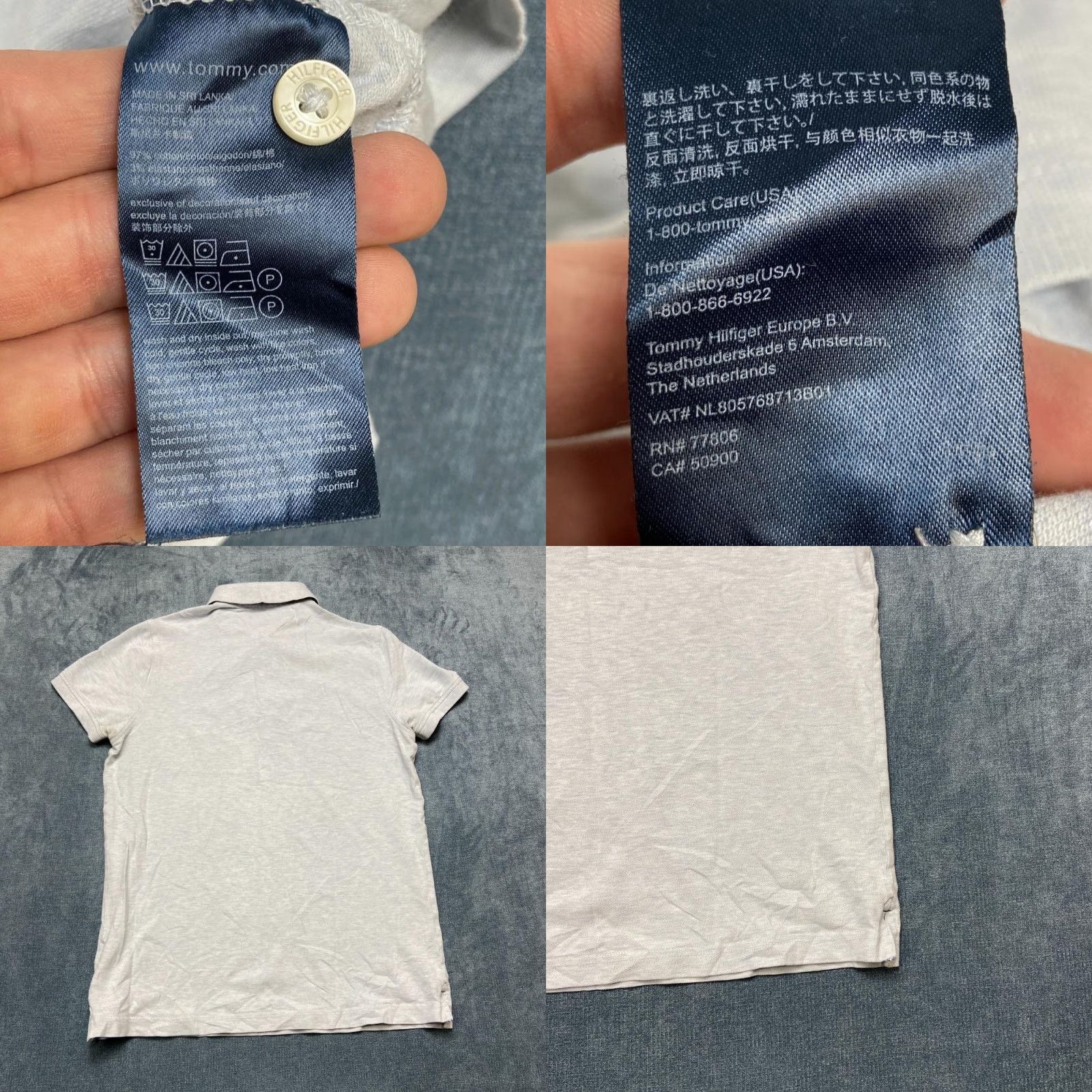 Tommy Hilfiger Tommy Hilfiger Polo Shirt Mens Medium Heather Gray Cotton Stretch Logo Slim Fit Size US M / EU 48-50 / 2 - 8 Thumbnail