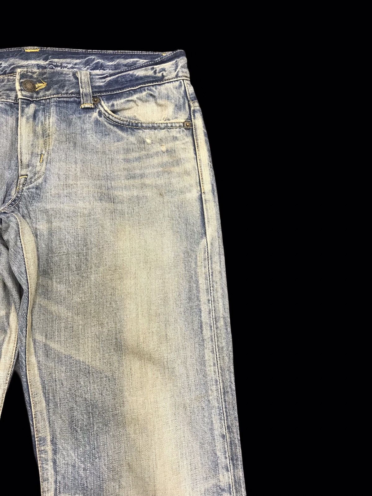 Edwin 💥FLARE💥EDWIN Dirty Distressed Flare Denim F85 Size 32" / US 10 / IT 46 - 2 Thumbnail