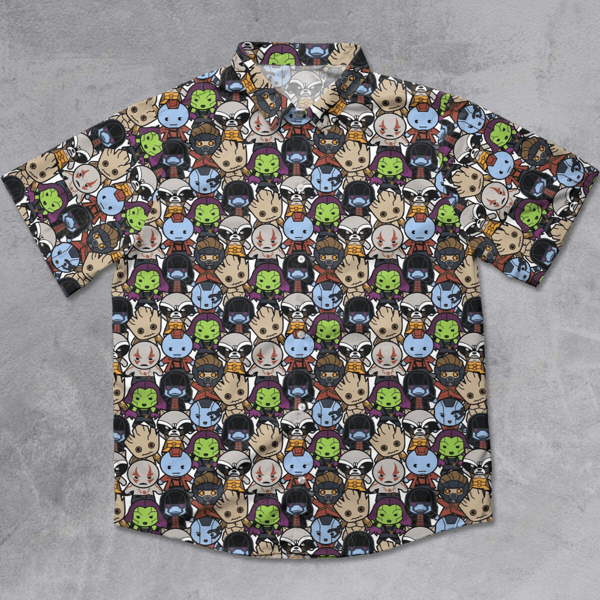 The Unbranded Brand Guardians of the Galaxy Characters Button Down Shirt Size US S / EU 44-46 / 1 - 2 Thumbnail