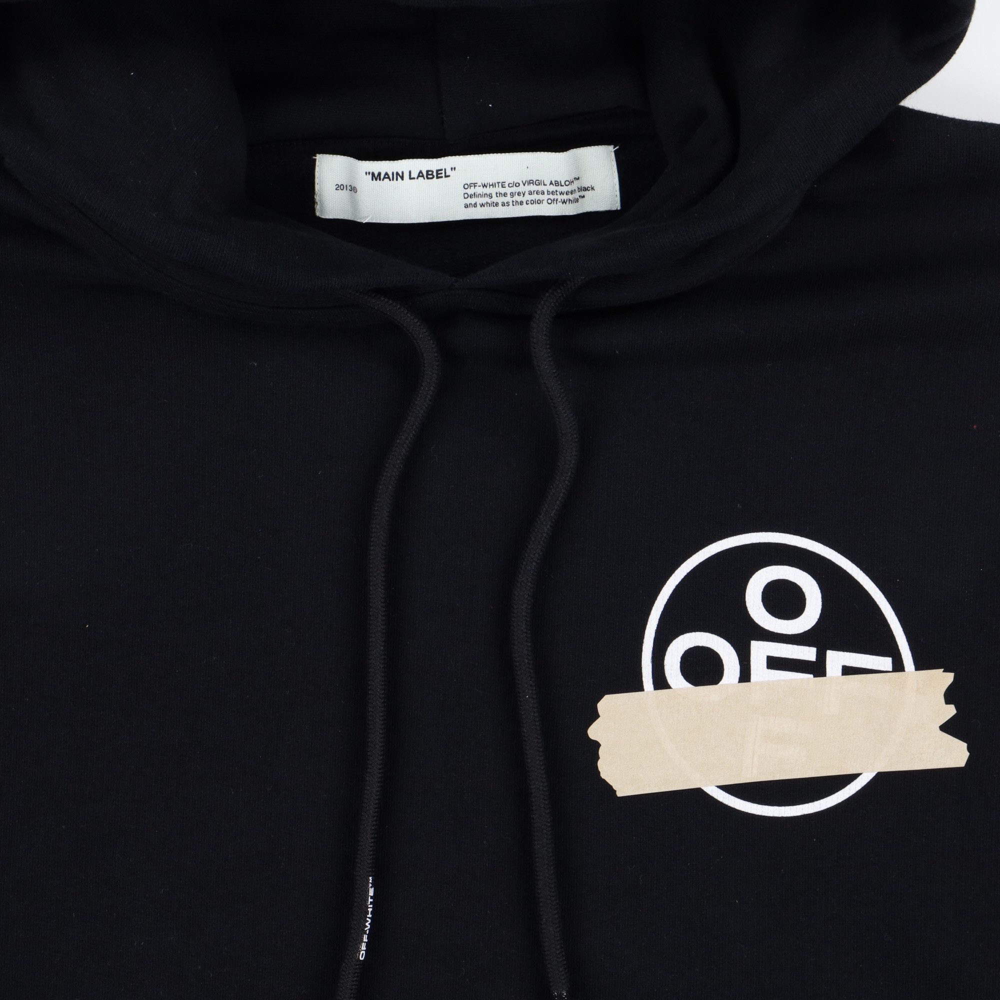 Off-White Black Tape Arrows Logo Oversized Hoodie Size US XXS / EU 40 - 6 Thumbnail