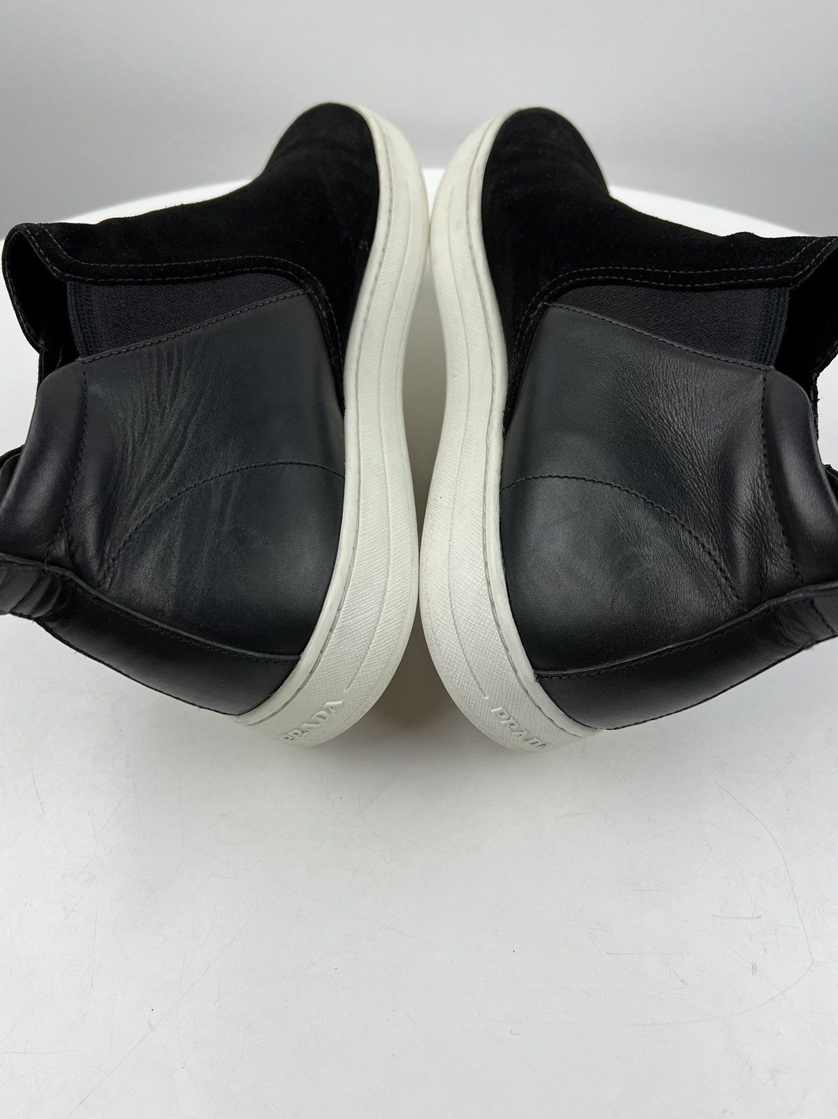 Prada PRADA Boots Suede/Leather Chelsea Ankle Shoes Black Men’s Size US 7.5 / EU 40-41 - 11 Thumbnail