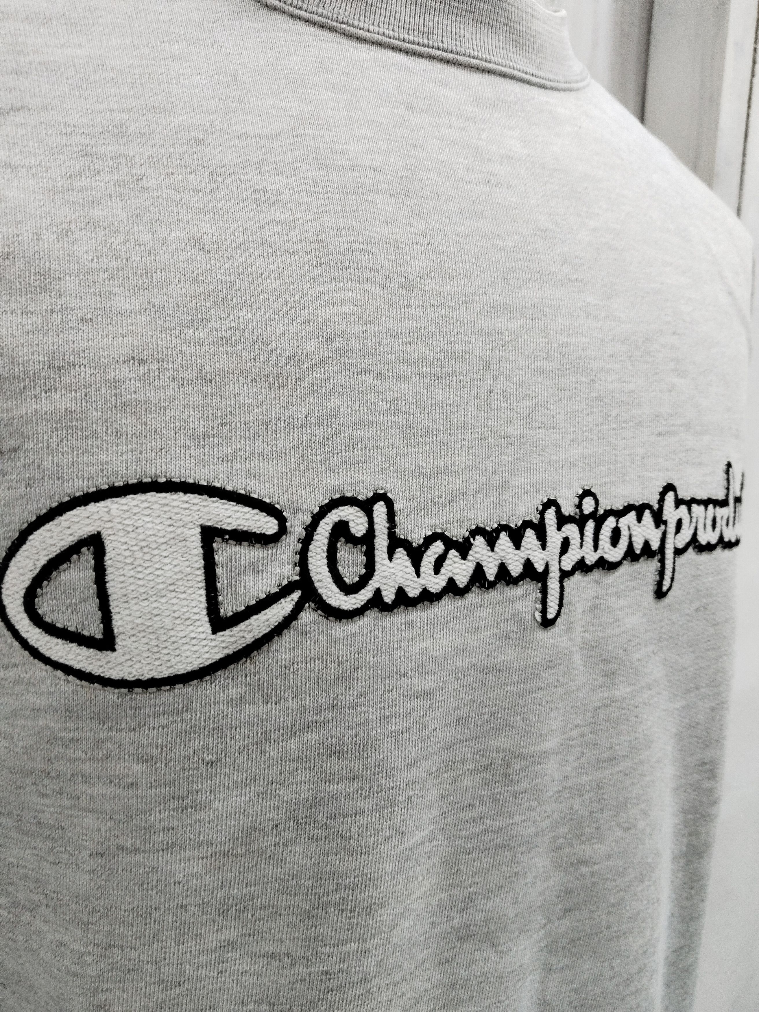 Champion × Vintage Vintage 90s Champion Spellout Big Logo Sweatshirt Size US XL / EU 56 / 4 - 2 Thumbnail
