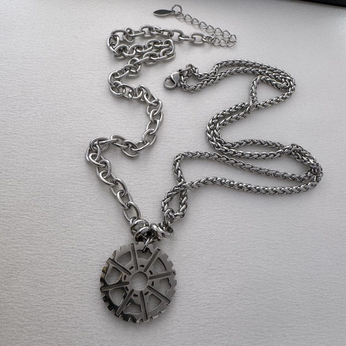Other Gear Pendant Necklace for Men Women,Hip Hop Unisex Style Size ONE SIZE - 5 Thumbnail