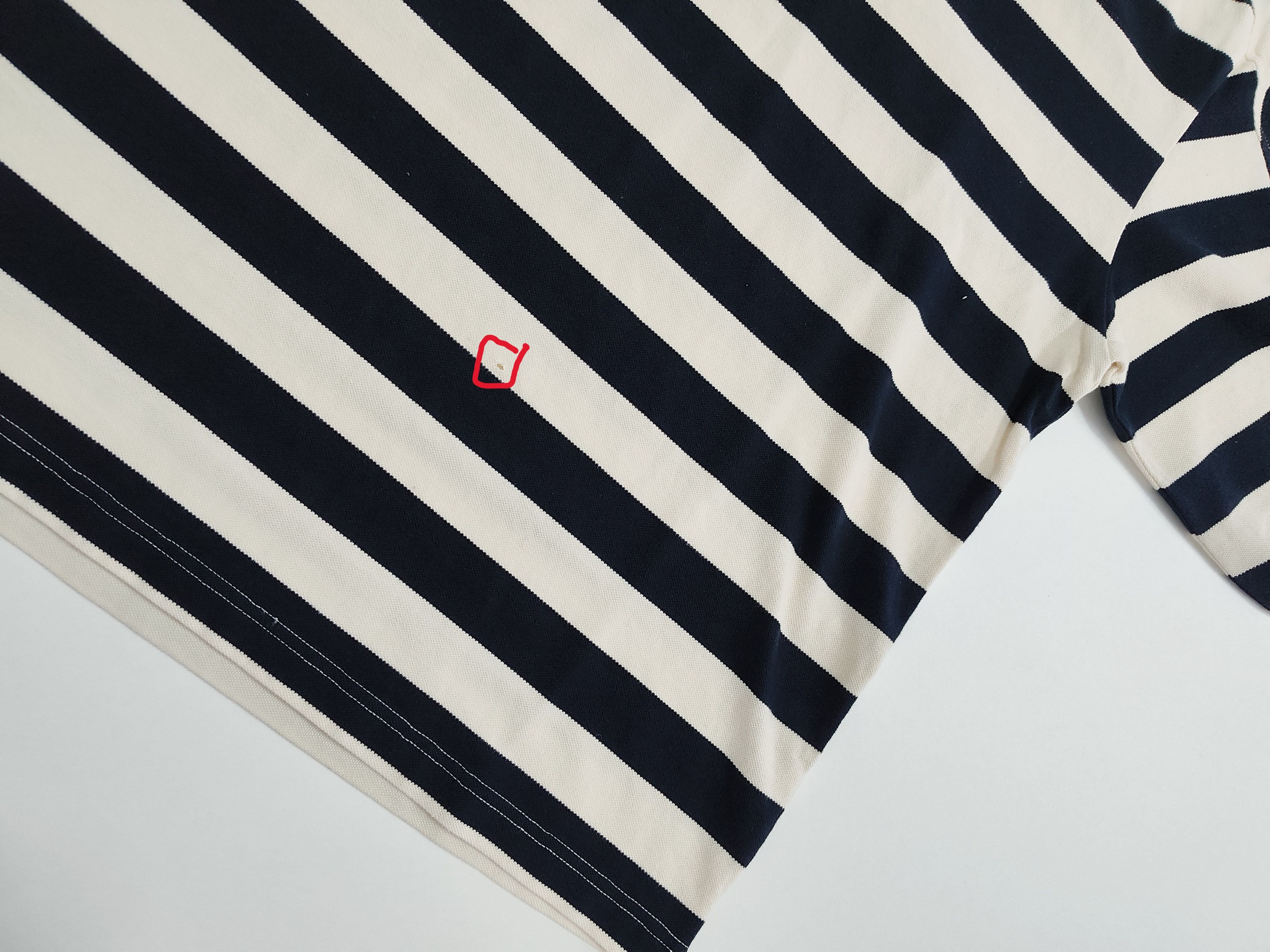 Brain Dead Brain dead x A.P.C. "Striped Pique Polo" Size US L / EU 52-54 / 3 - 7 Thumbnail