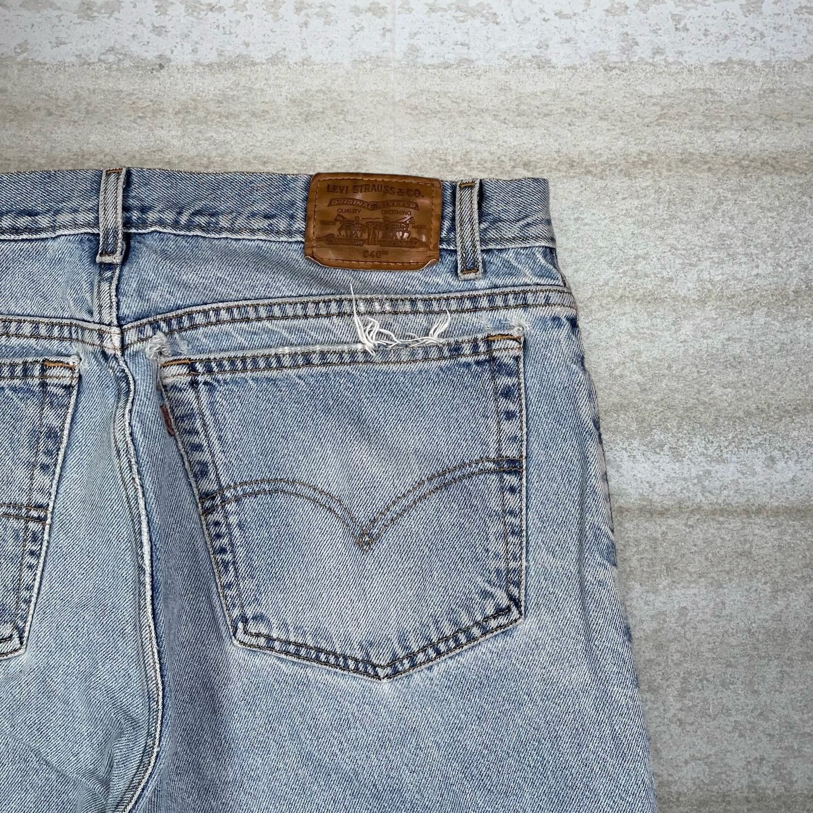 Levi's Vintage 90s Levis Jeans 540 38x30 Relaxed Fit Light Wash Size US 38 / EU 54 - 3 Thumbnail