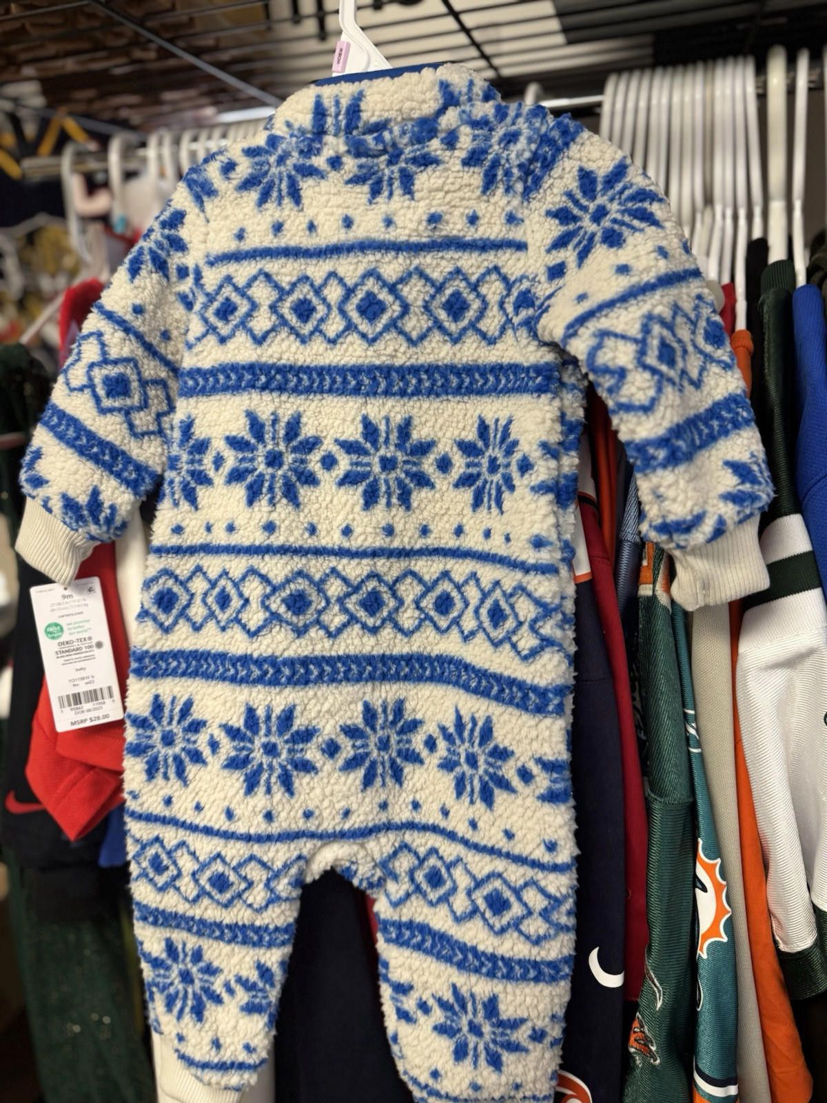 Designer Baby Carter's CHRISTMAS Pajamas Size 12 months Fleece Size ONE SIZE - 5 Thumbnail