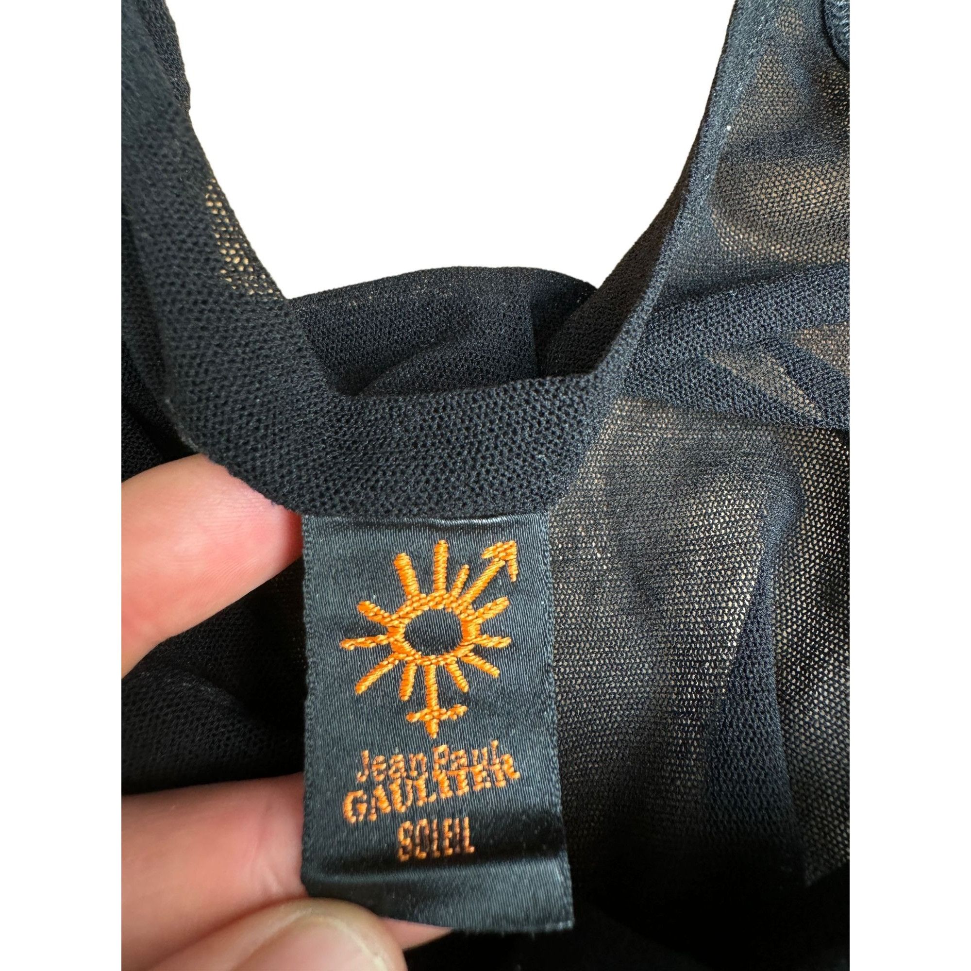 Jean Paul Gaultier Vintage Black Nylon Tank Top Size L / US 10 / IT 46 - 6 Thumbnail