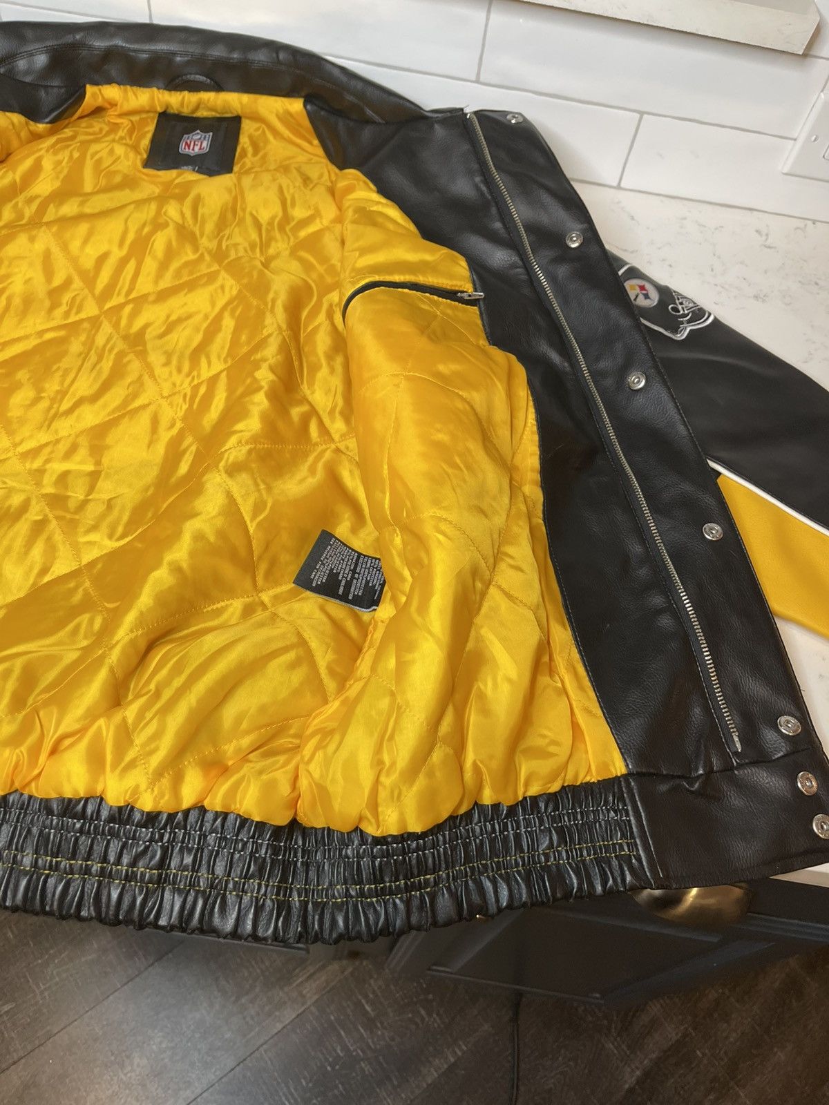G-III Pittsburgh Steelers NFL GIII Faux Leather Jacket NWT Sz Lg Size US L / EU 52-54 / 3 - 8 Thumbnail