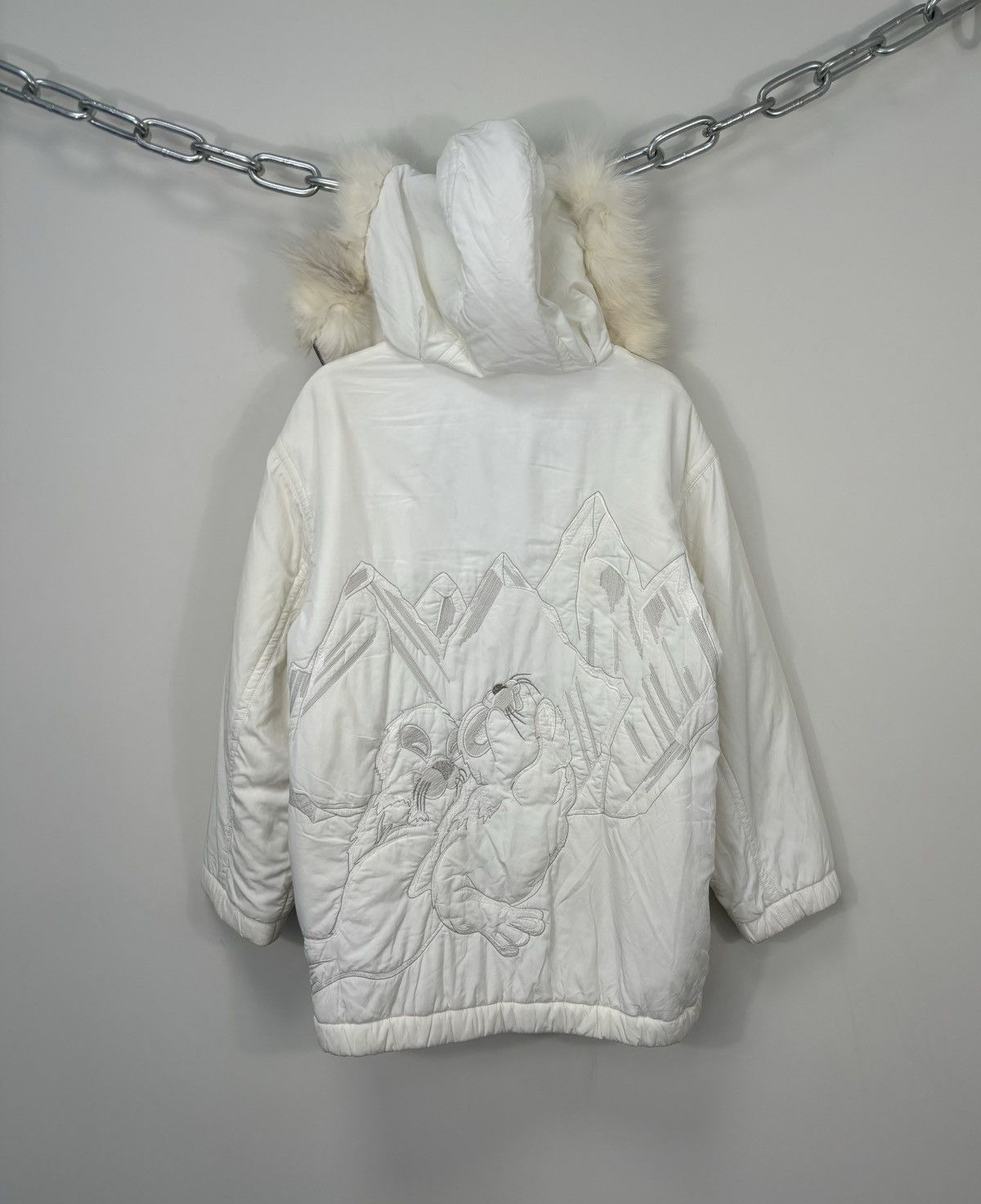 Iceberg Vintage Iceberg History Big Logo Luxury Down Puffer Jacket Size XS / US 0-2 / IT 36-38 - 2 Thumbnail