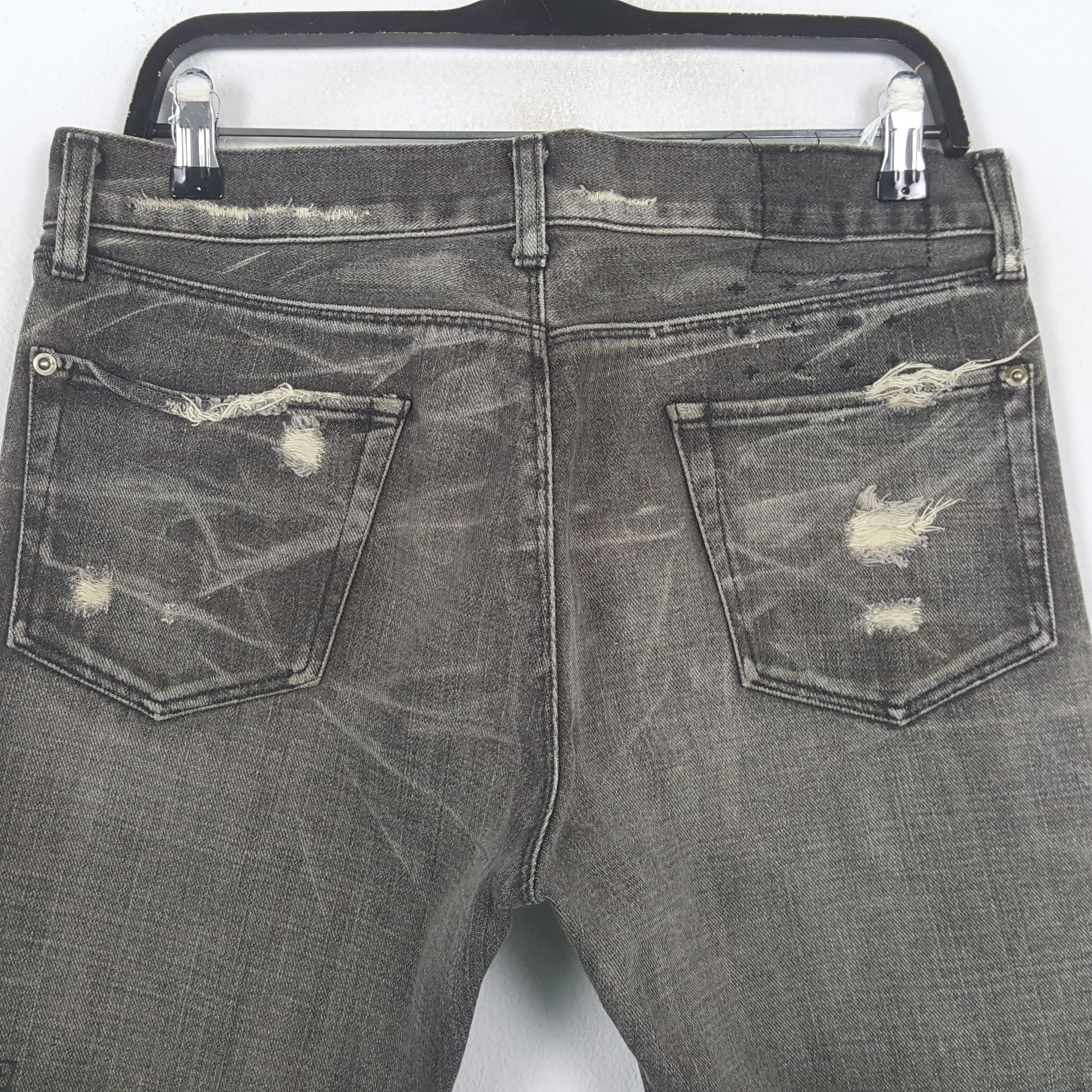Ksubi Vintage Ksubi Fashion Designer Style Distressed Jeans RR12 Size US 33 - 5 Thumbnail