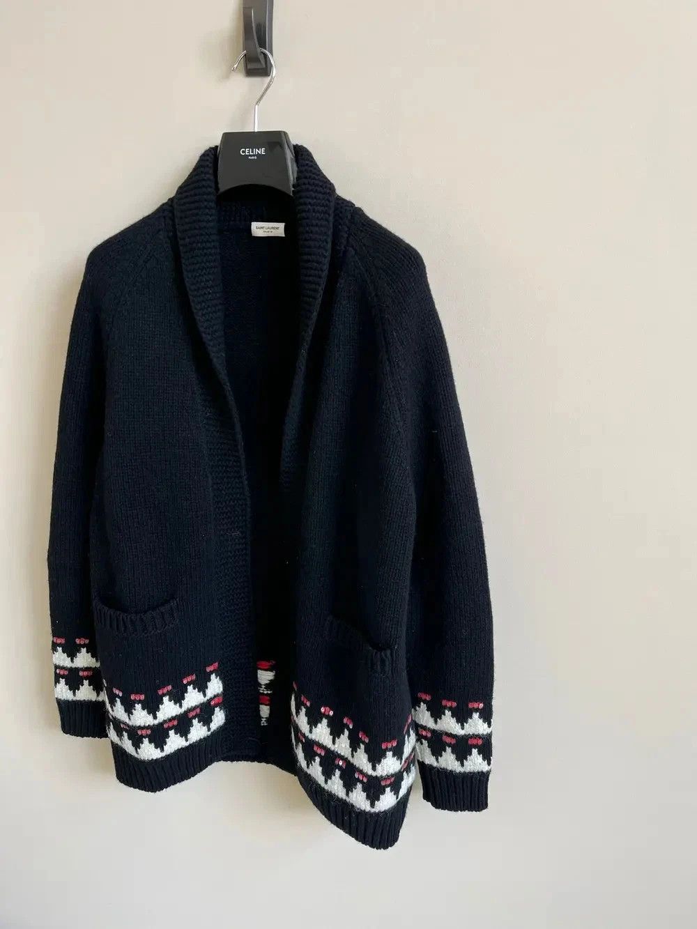 Saint Laurent Paris o1rshd1 Q:2 / Sequence Cardigan in Black Size US S / EU 44-46 / 1 - 11 Thumbnail