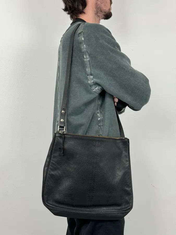 Jean Paul Gaultier Jean Paul Gaultier Art Déco Black Leather Bag Size ONE SIZE - 2 Thumbnail
