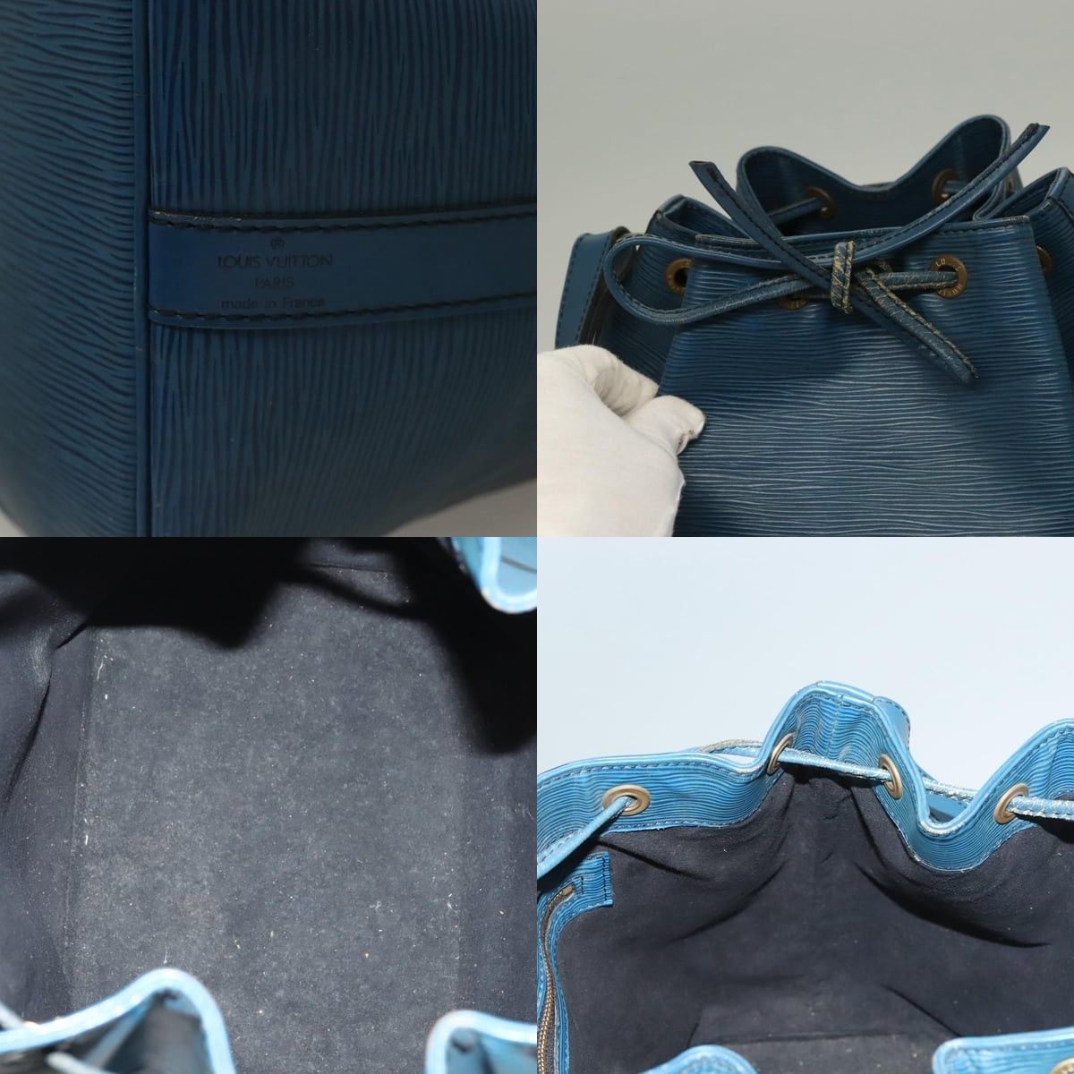 Louis Vuitton LOUIS VUITTON Epi Petit Noe Shoulder Bag Blue M44105 Size ONE SIZE - 11 Thumbnail