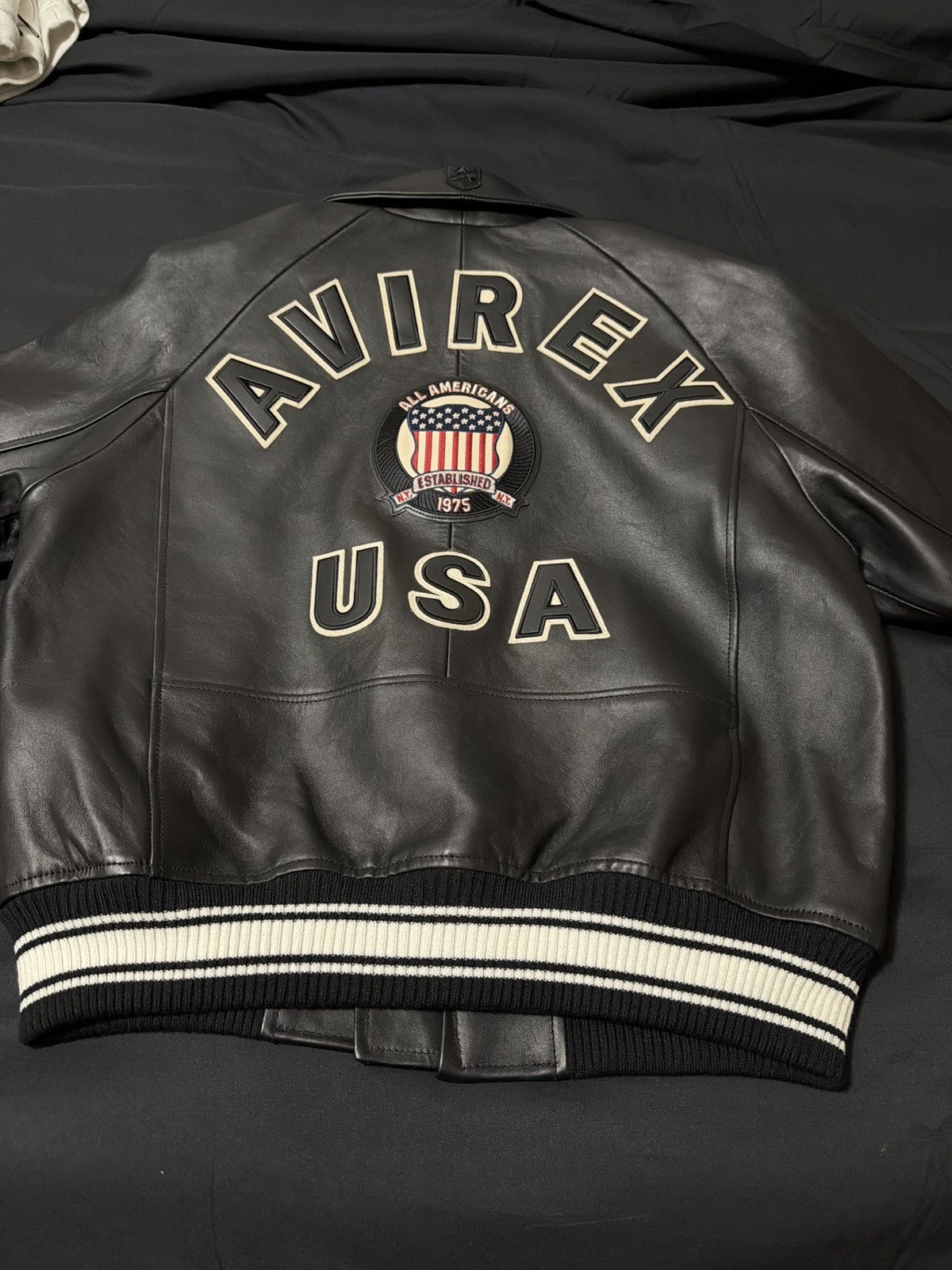 Avirex Avirex black leather jacket Size US S / EU 44-46 / 1 - 8 Thumbnail