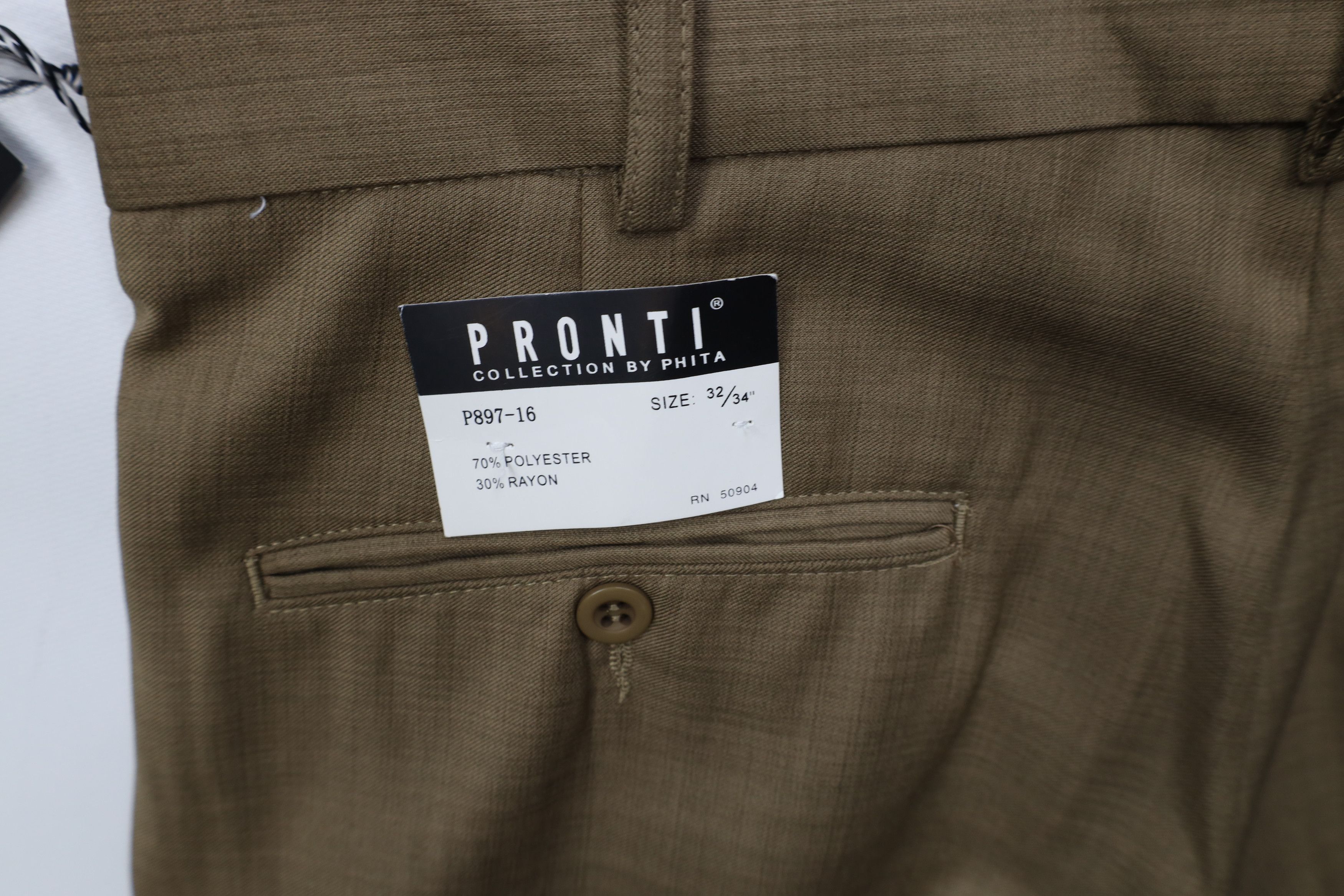 Vintage Deadstock Vintage 90s Streetwear Gabardine Wide Leg Pants Size US 32 / EU 48 - 13 Thumbnail
