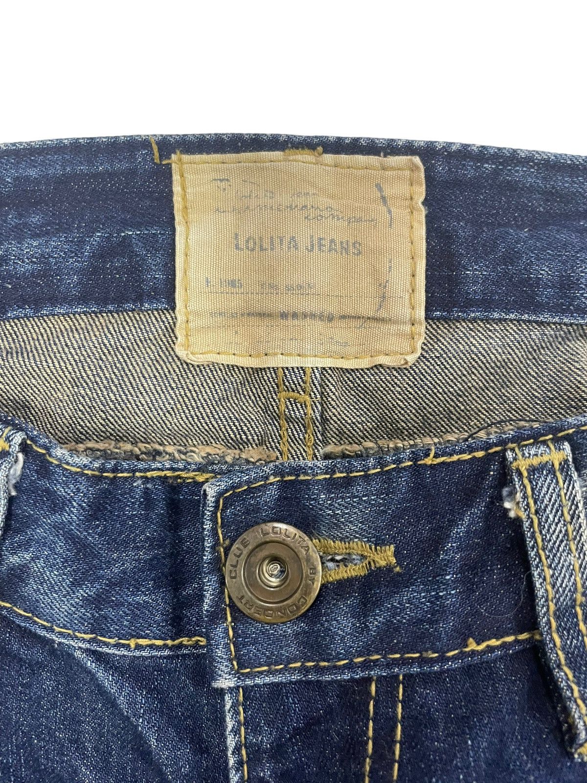 Japanese Brand Vintage Yoshitomo Nara Lolita Embroidery Logo Jeans Size US 32 / EU 48 - 8 Thumbnail