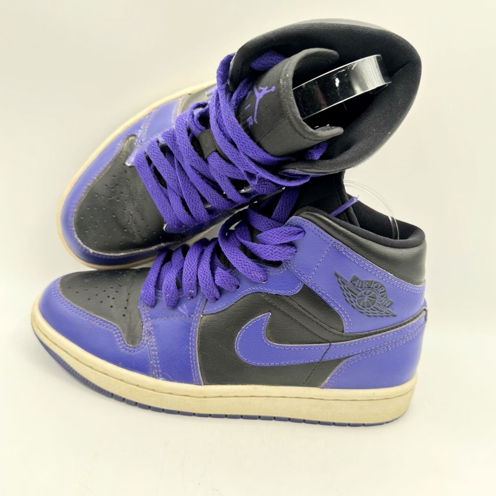 Jordan Brand Nike Air Jordan Women’s 7.5 1 Mid Dark Concord Purple Black Sneaker Size US 8 / IT 38 - 2 Thumbnail