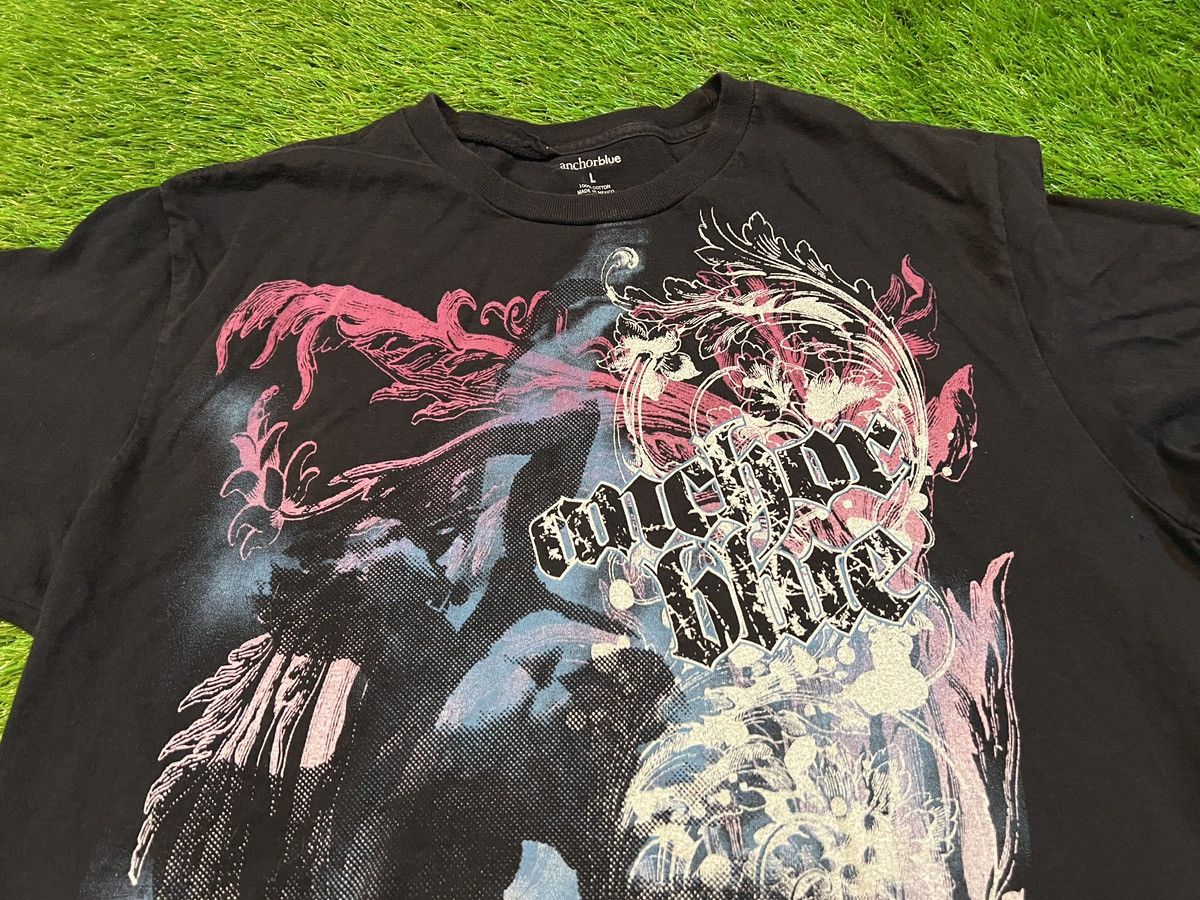 Affliction × Anchor Blue Anchor Blue Skull Greek Statue Wings Cyber Shirt Vintage Y2K Size US L / EU 52-54 / 3 - 2 Thumbnail
