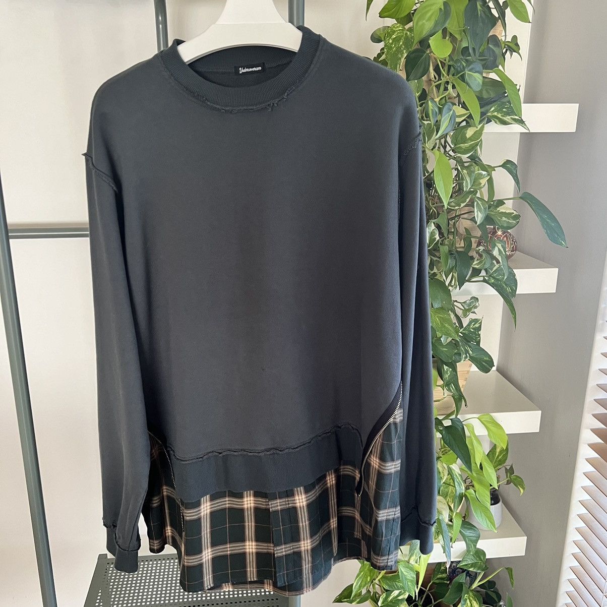 Undercover Check Detail Crew Sweat Size US XL / EU 56 / 4 - 5 Thumbnail
