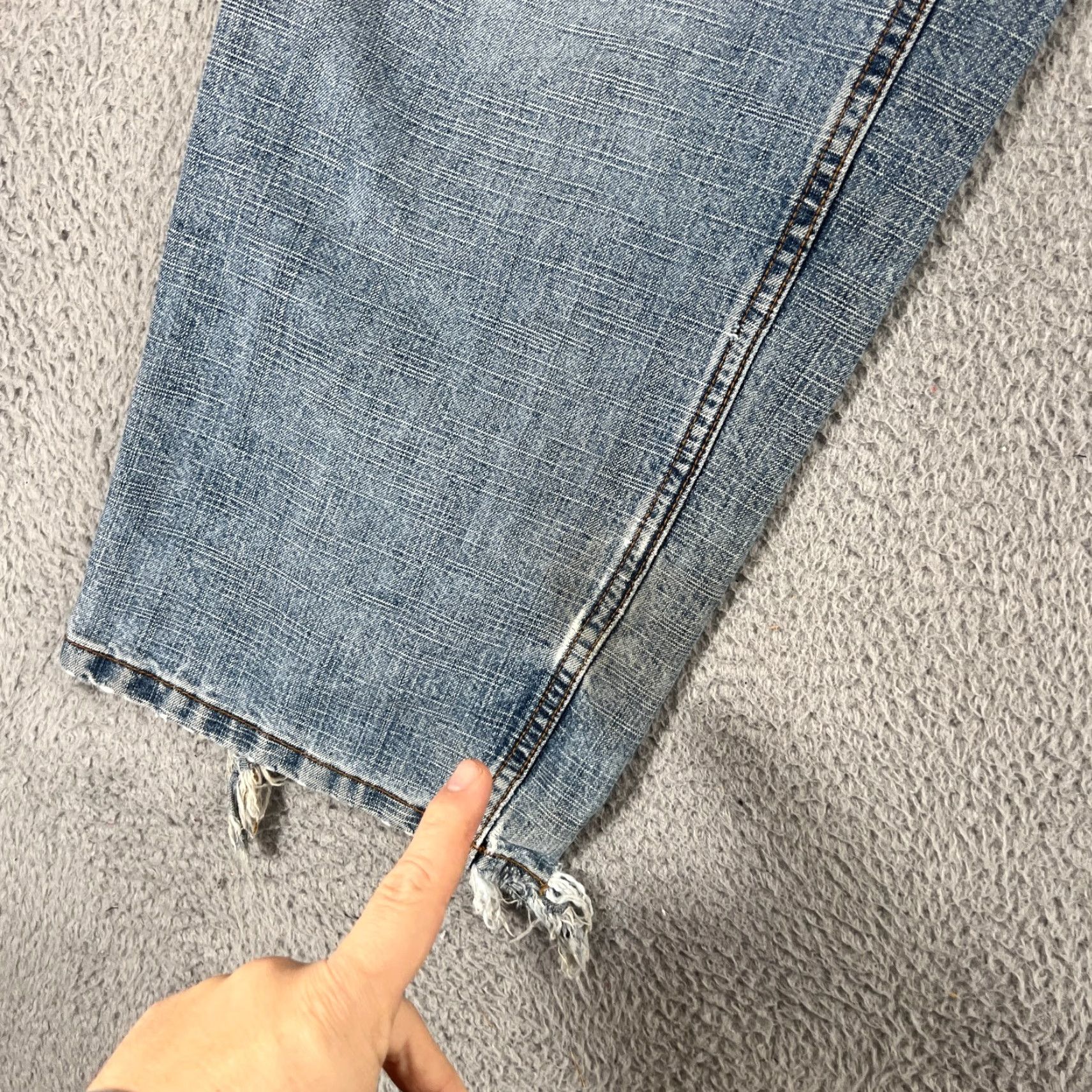 Vintage US Polo Assn Jeans 38x30 Wide-Leg Vintage Men Denim 5-Pocket Distressed Baggy Relaxed 90s Hip Hop Workwear Size US M / EU 48-50 / 2 - 2 Thumbnail