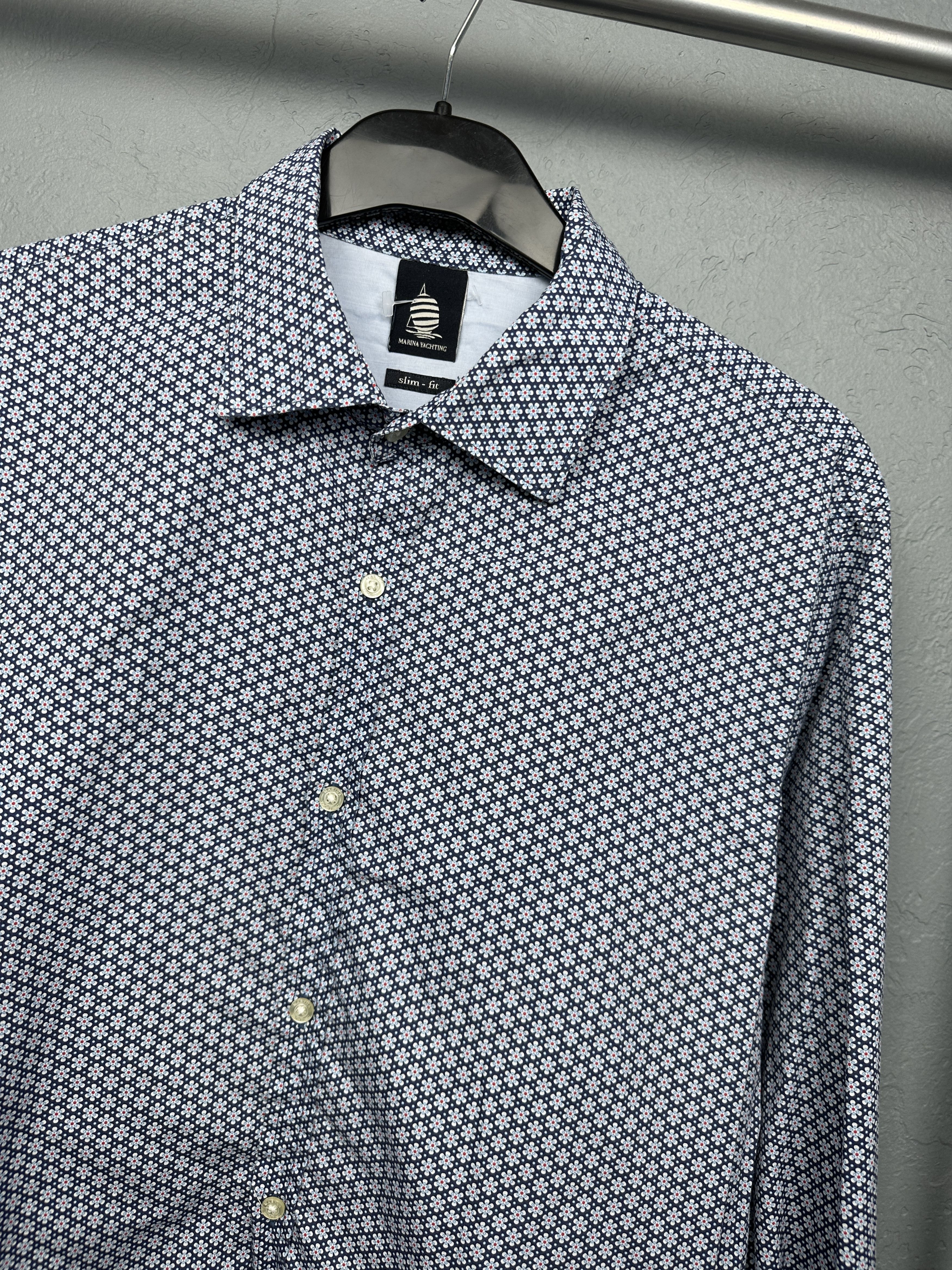 Designer Marina Yachting Mens Long Sleeve Shirt Size US L / EU 52-54 / 3 - 2 Thumbnail
