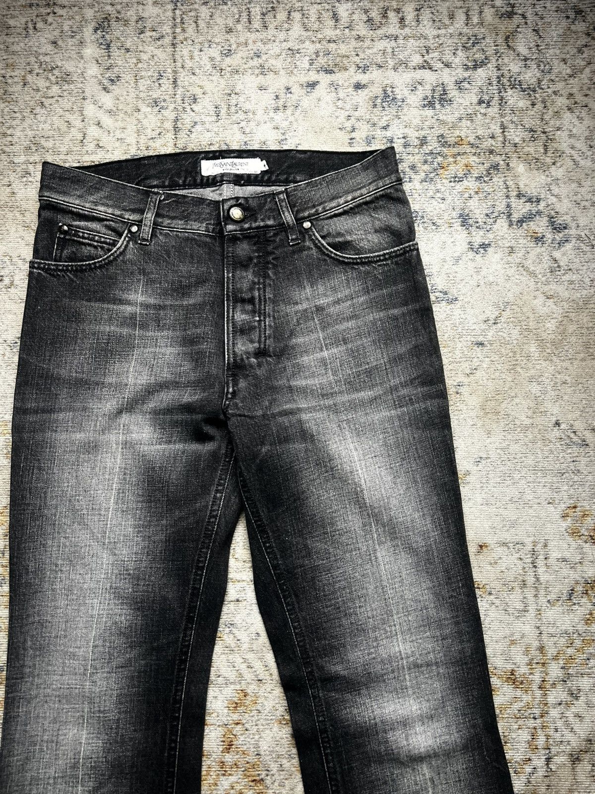 Yves Saint Laurent 2003 YSL Rive Gauche by Tom Ford Washed Bootcut Denim Size US 30 / EU 46 - 4 Thumbnail