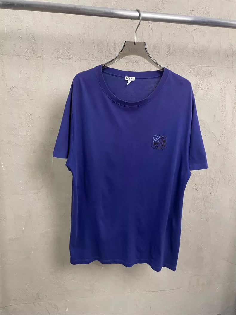 Loewe Loewe Purple Logo Embroidered Short Sleeve T-Shirt - dmc Size US XL / EU 56 / 4 - 1 Thumbnail