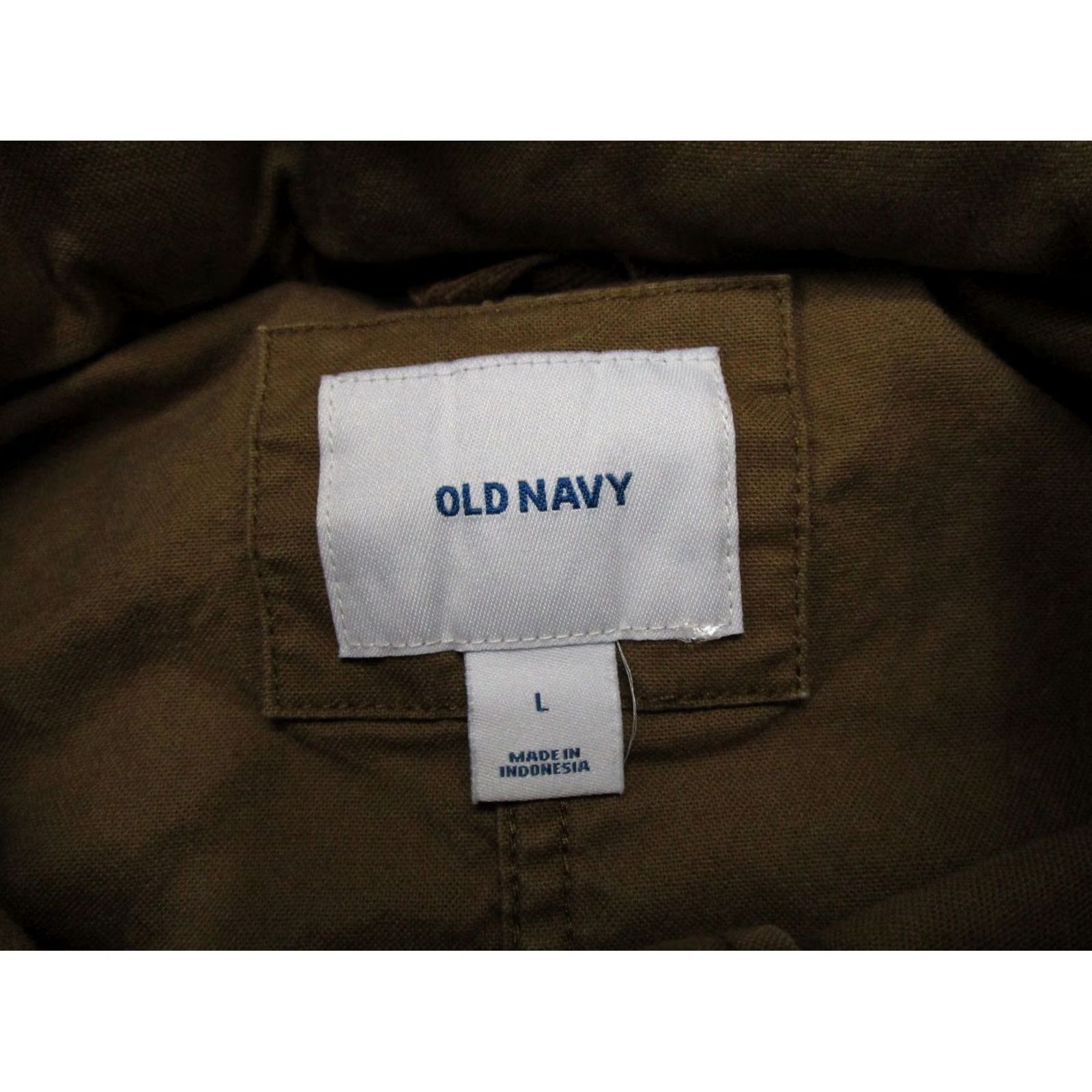 Old Navy Old Navy Mens Full Zip Packable Hood Canvas Jacket Mens SZ L Utility Army Heavy Jacket Mens L Beige Army Size US L / EU 52-54 / 3 - 2 Thumbnail