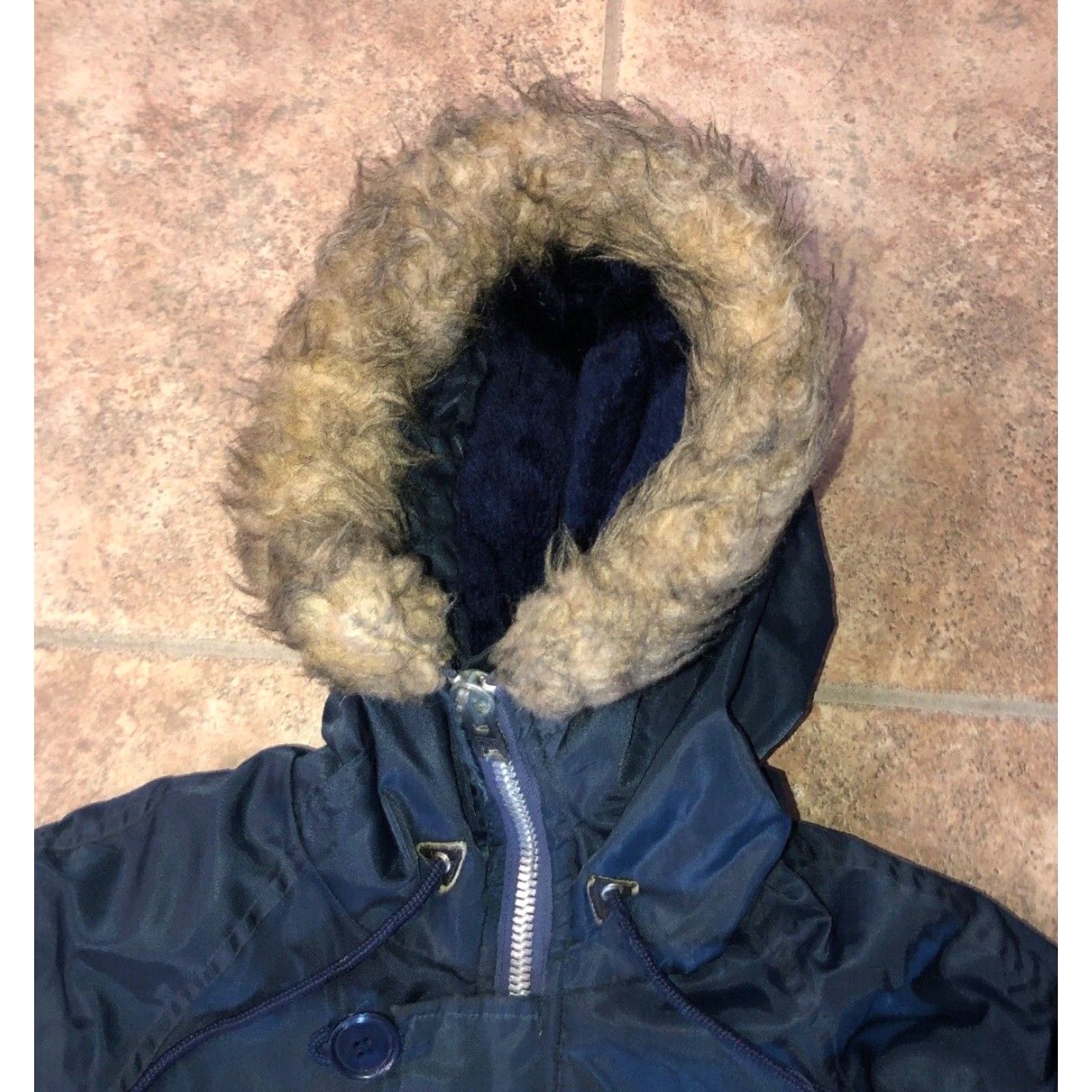 Vintage Blue Quilted Flying Jacket for Men, Full Zip, Size 16, Casual Size US XL / EU 56 / 4 - 2 Thumbnail