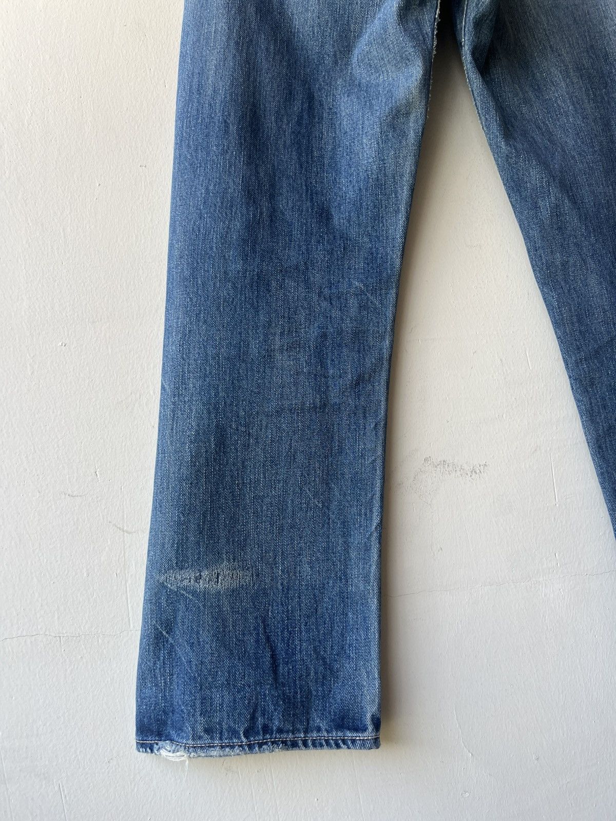 Chimala Chimala Japan Distressed Faded Denim Selvedge Jeans Size US 31 - 22 Thumbnail