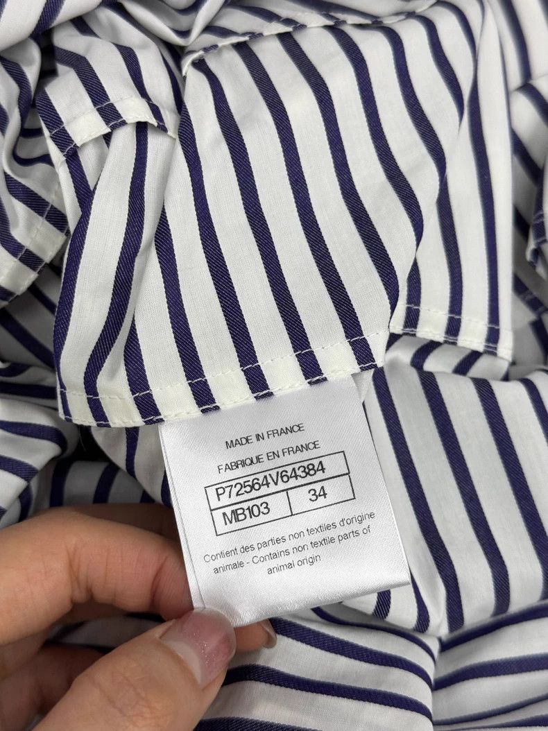 Chanel Chanel Black and white striped skirt Size 42" / US 20 - 5 Thumbnail