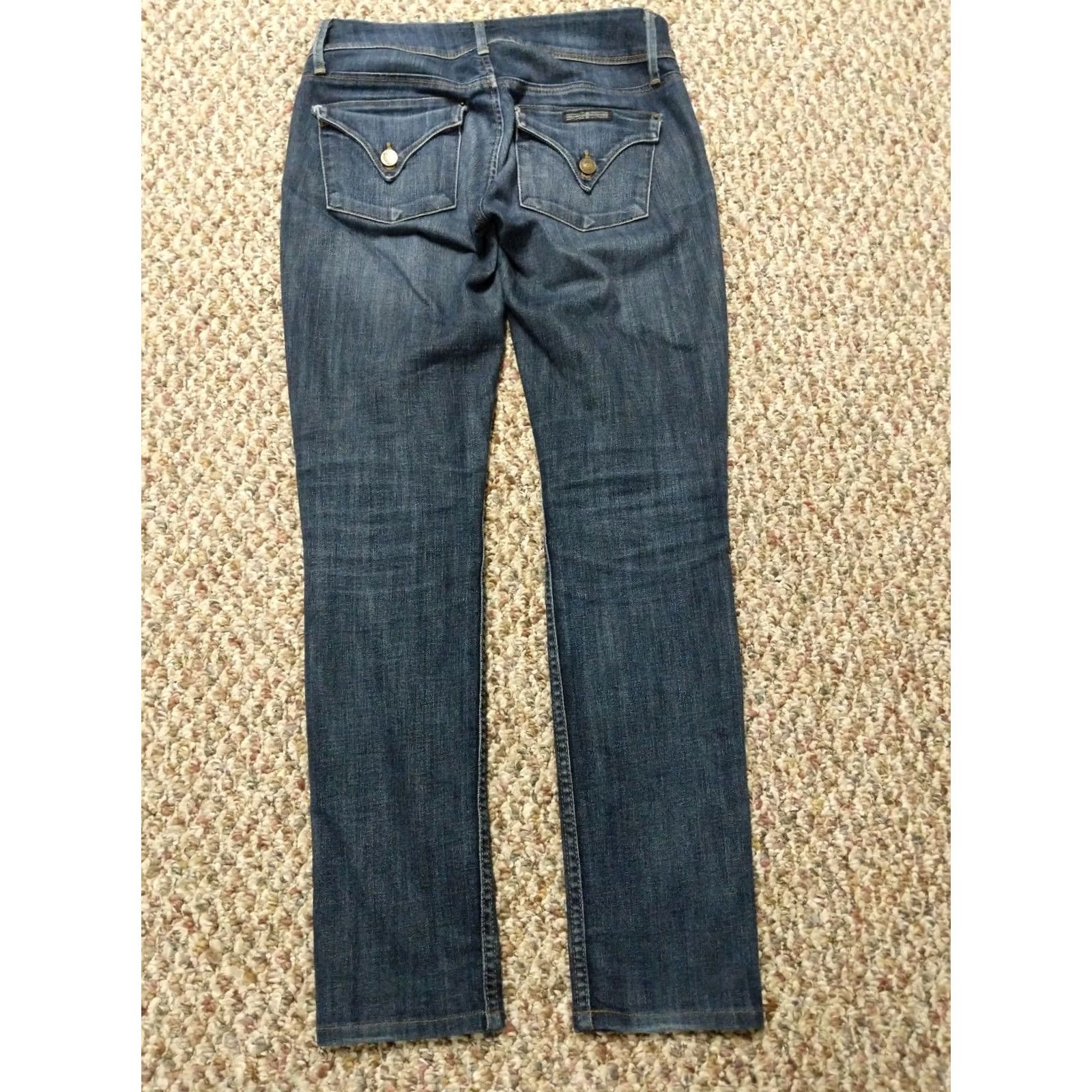 Hudson Hudson Collin Skinny Jeans Size 25 Medium Wash 29x29 Blue Cotton Blend Zip Zipper Closure Stretch Women Jeans Skinny & Slim Adults? Size 42" / US 20 - 6 Thumbnail