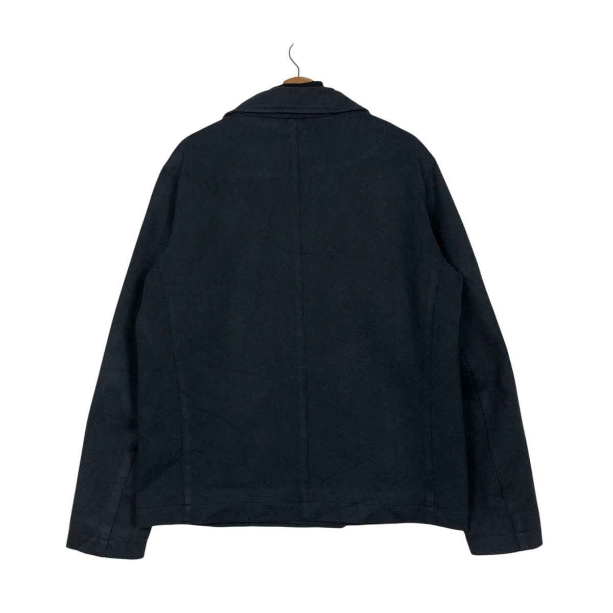 Japanese Brand × Vintage 📌Vintage Chore Work Jacket Lacoste Rich Black Issey Miyake Size US M / EU 48-50 / 2 - 9 Thumbnail