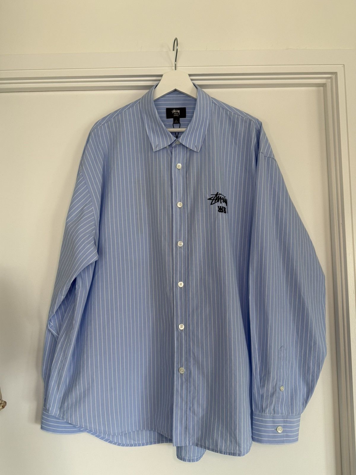 トップス Stussy WALES BONNER POPLIN SHIRT S WALES BONNER x STUSSY POPLIN SHIRT