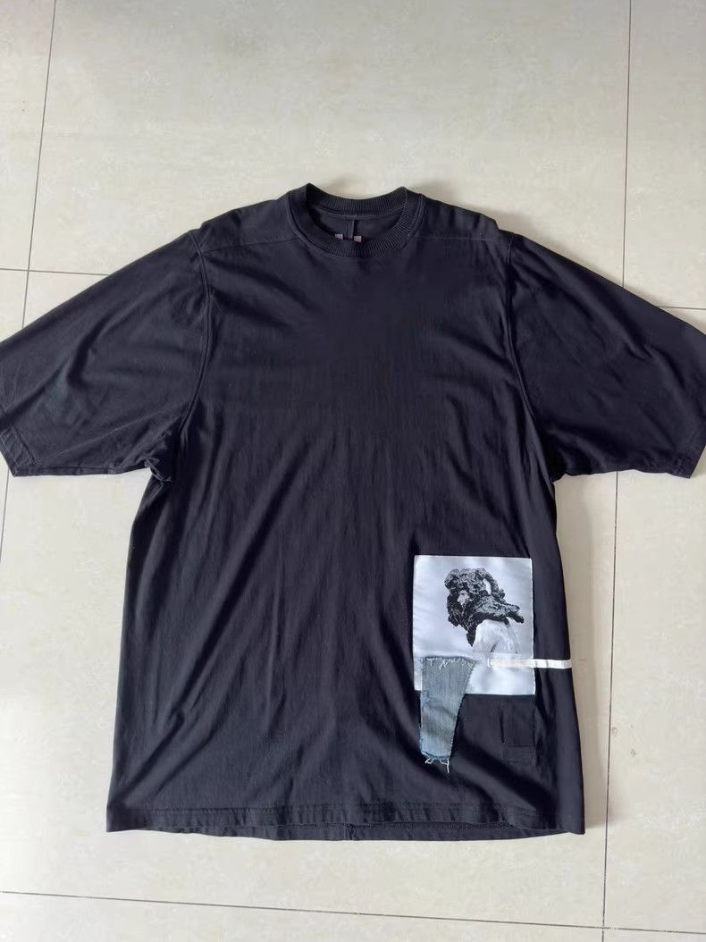 Rick Owens Rick Owens (RO) T-shirt with portrait patchwork design Size US M / EU 48-50 / 2 - 1 Thumbnail