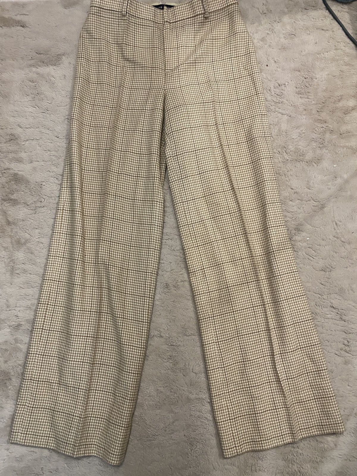 Ralph Lauren Black Label × Vintage Bell-bottom women wool Ralph lauren Black label trousers Size 32" / US 10 / IT 46 - 1 Thumbnail
