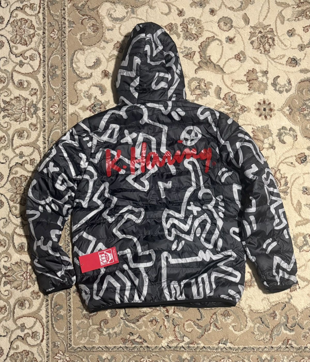 Members Only NWT Members Only x Keith Haring Reversible Puffer Jacket Size US L / EU 52-54 / 3 - 2 Thumbnail