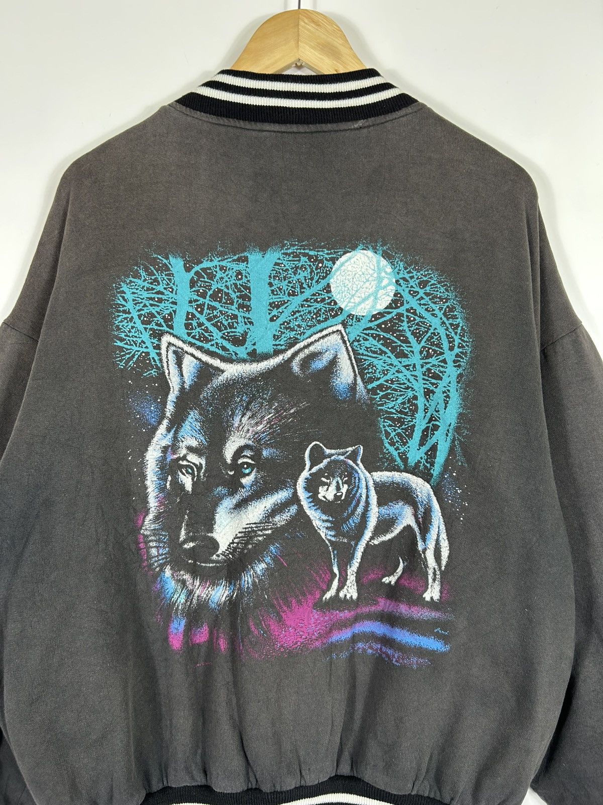 Vintage ⚡️Vintage 90’s Animal Baggy Bomber Jacket Size US L / EU 52-54 / 3 - 15 Thumbnail