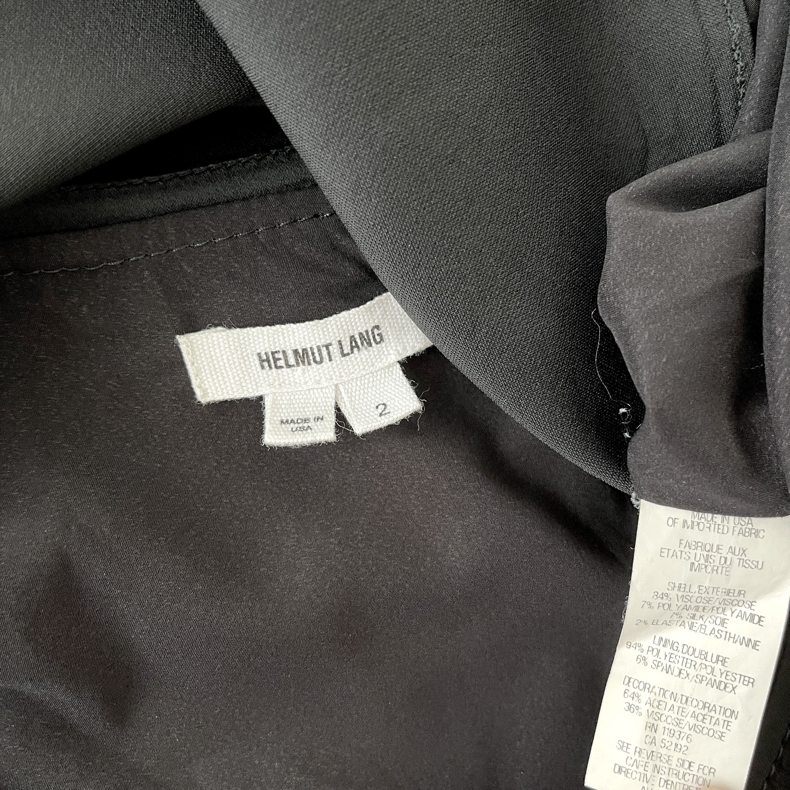 Helmut Lang HELMUT LANG 2 Pieces Black Archive Dress 2000's size 2 Size XS / US 0-2 / IT 36-38 - 7 Thumbnail