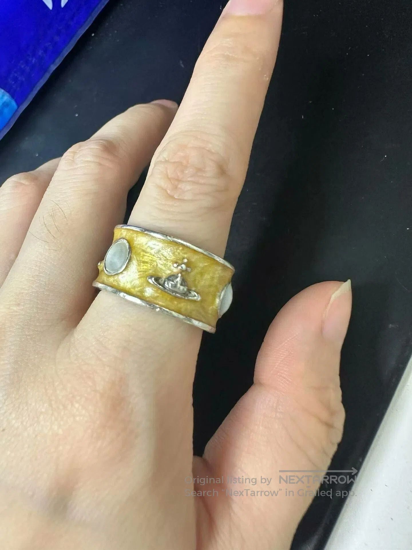 Vivienne Westwood Vivienne Westwood King Saturn Ring. Size ONE SIZE - 7 Thumbnail