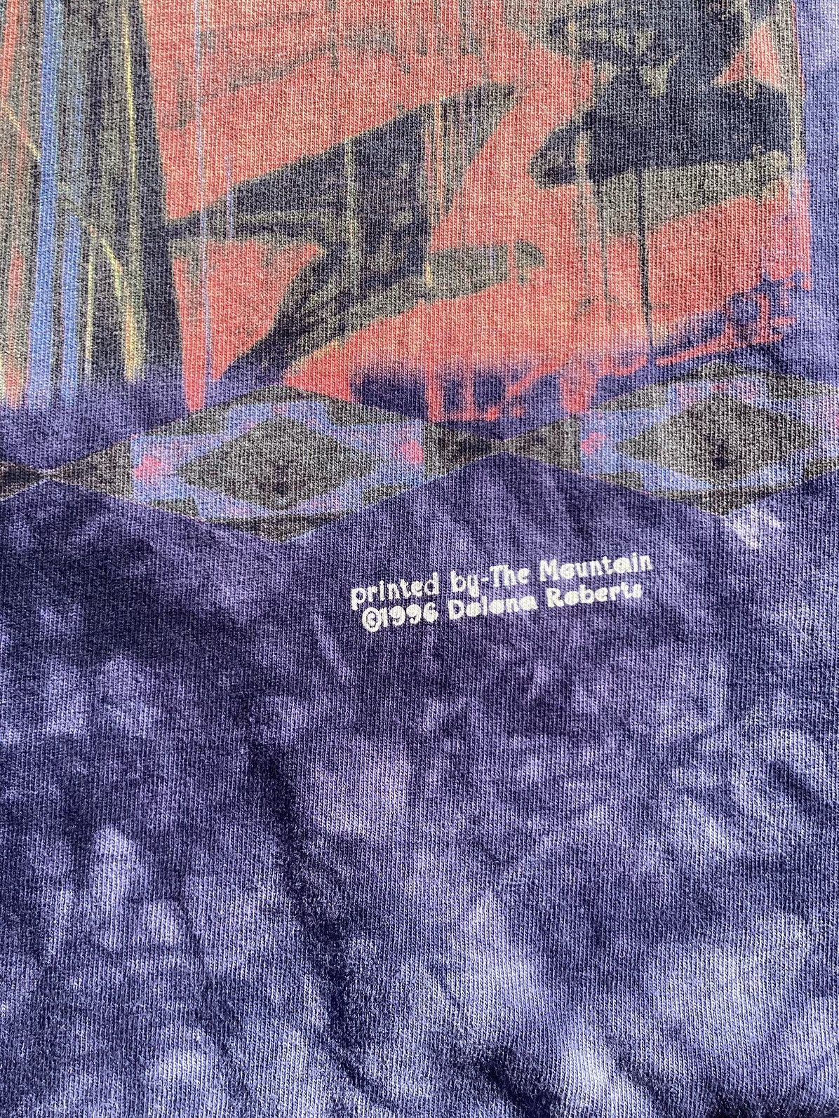 The Mountain Vintage 1996 the mountain native women M tie-dye T-shirt Size US L / EU 52-54 / 3 - 4 Thumbnail